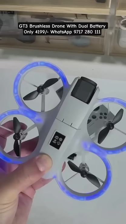 GT3 mini 4k dual camera drone , dual battery, 2000ft range, return to home, GPS