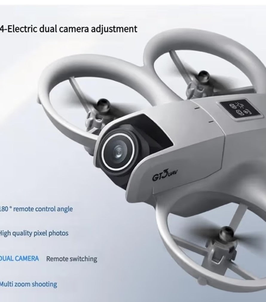 GT3 mini 4k dual camera drone , dual battery, 2000ft range, return to home, GPS