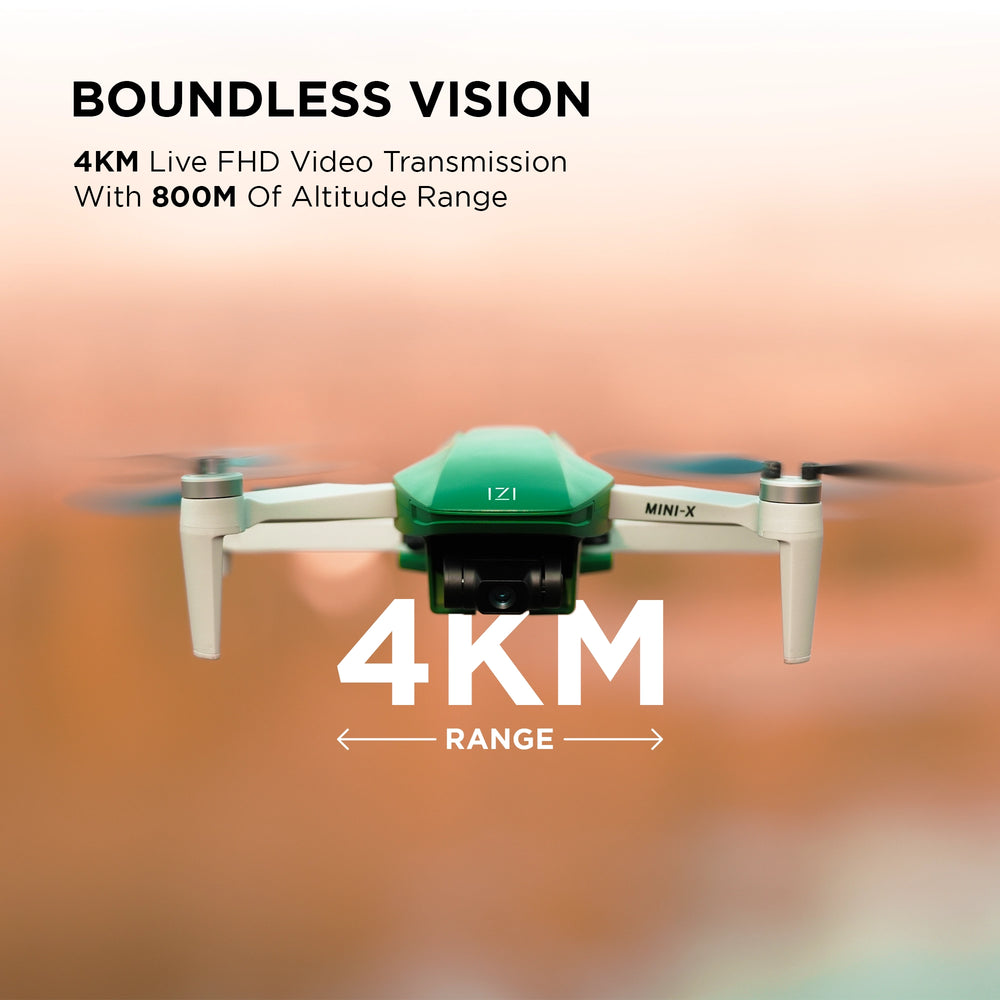 IZI mini X Nano 4K camera drone - UHD 20MP, GPS, 31min flight