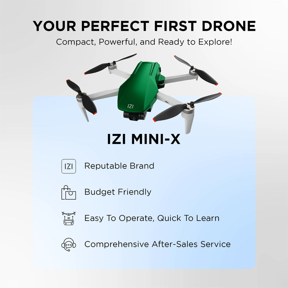 IZI mini X Nano 4K camera drone - UHD 20MP, GPS, 31min flight