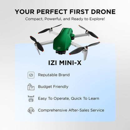 IZI mini X Nano 4K camera drone - UHD 20MP, GPS, 31min flight