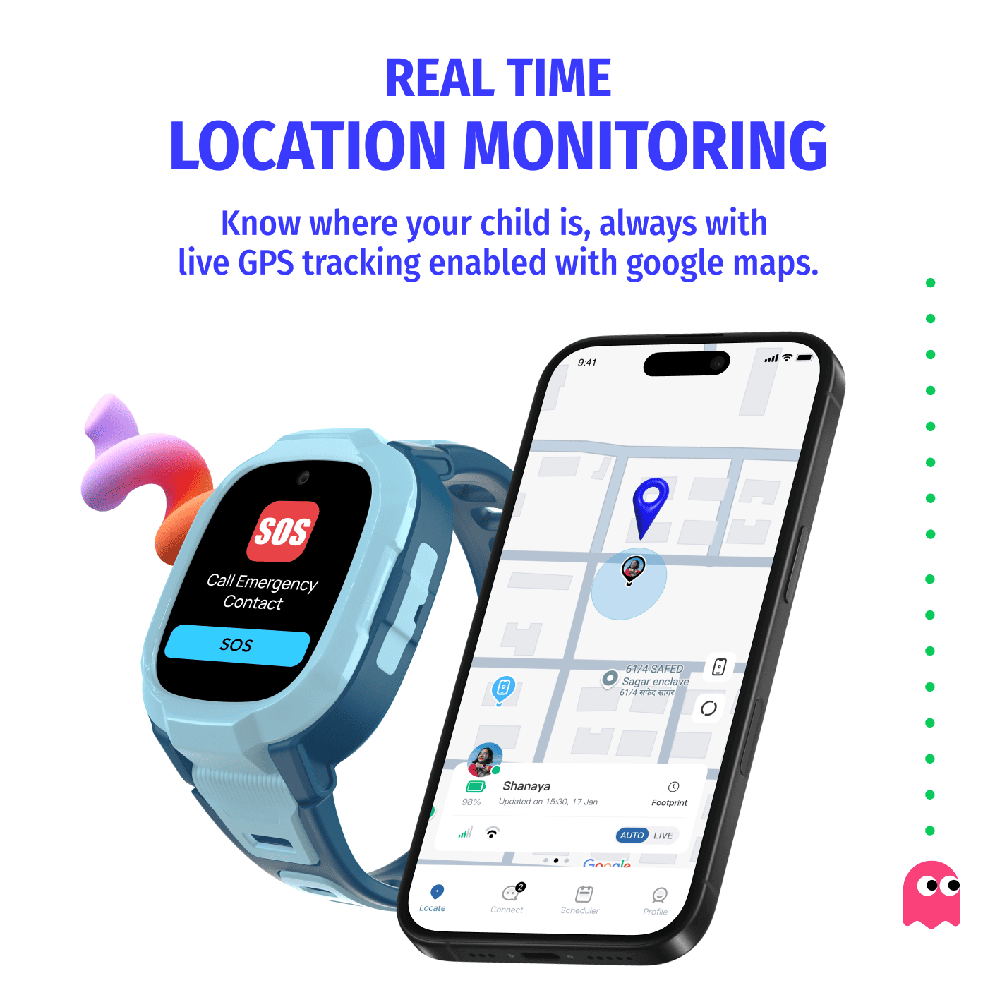Noise kids GPS tracking watch