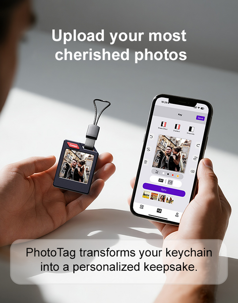 Smart GPS tracking photo tag